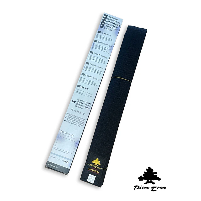 Cinturón Negro Master Pine Tree (5cm)