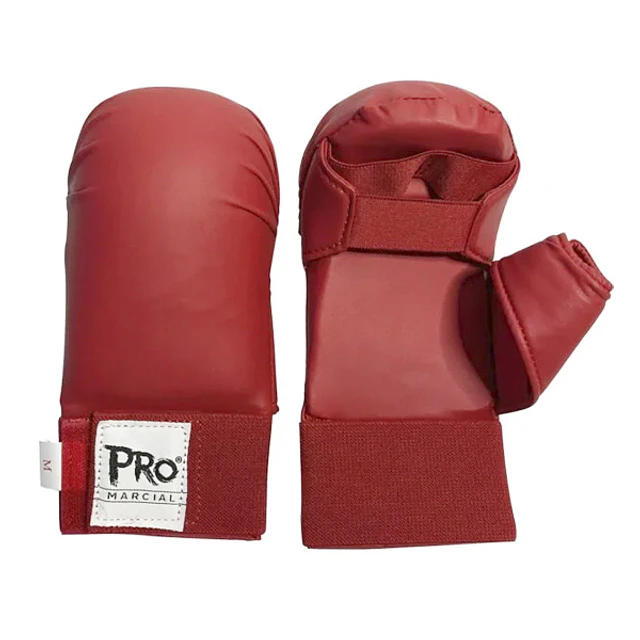 Guantillas de Karate Pro Marcial para Entrenamiento Rojo