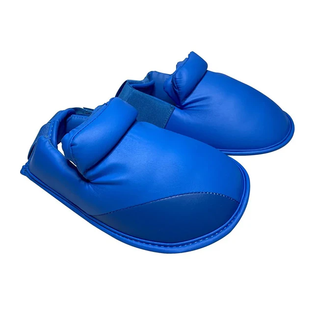 Canilleras de Karate + Empeinera Pro Marcial Azul 