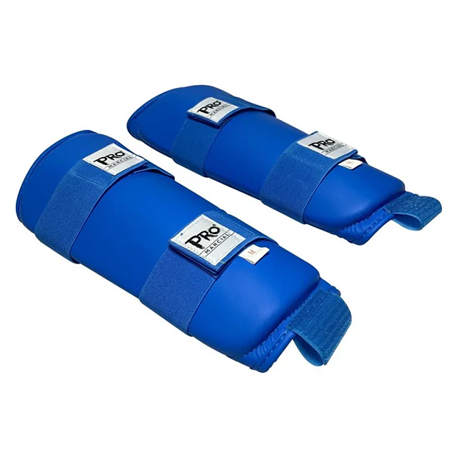Canilleras de Karate + Empeinera Pro Marcial Azul 
