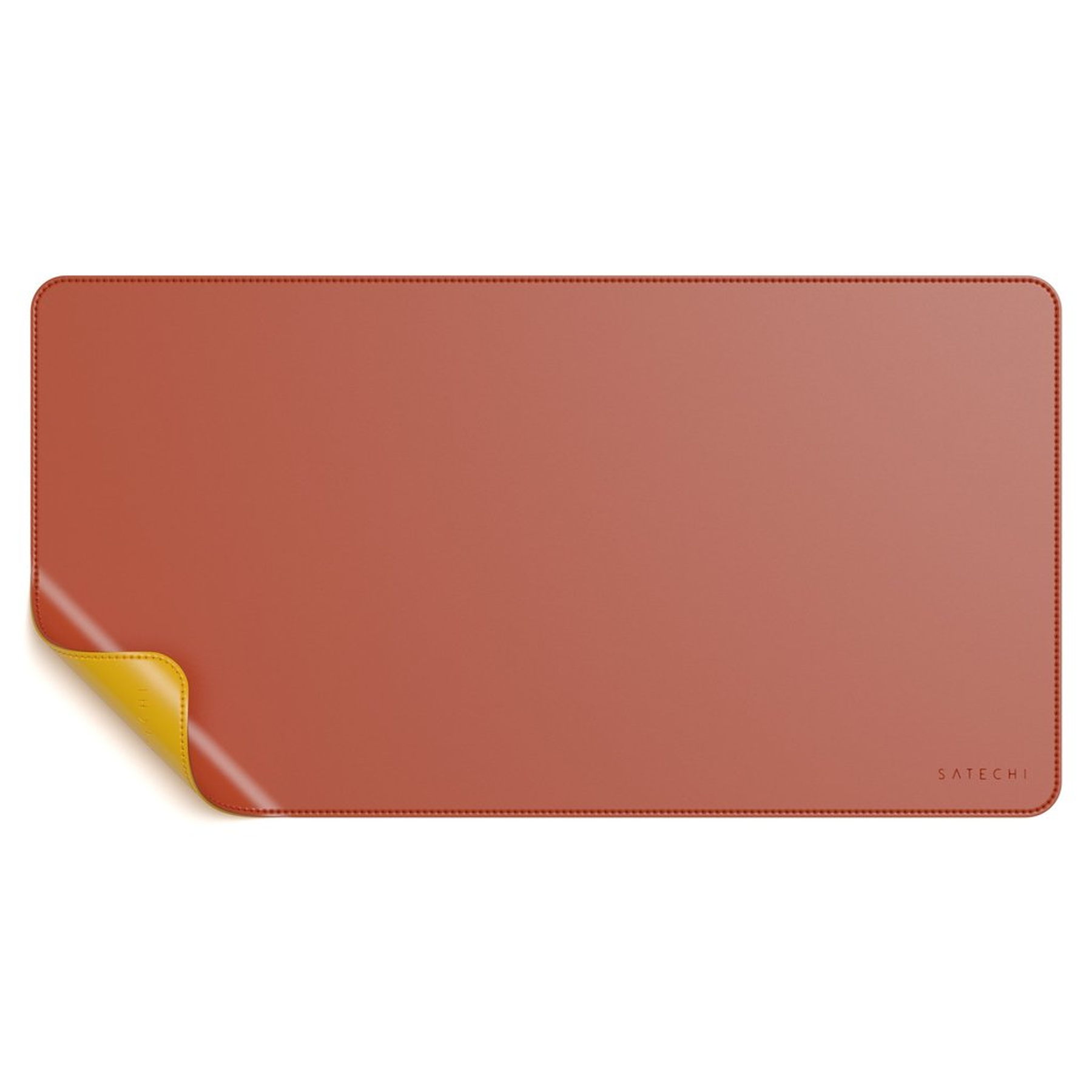 Satechi - Dual Sided Eco-Leather Deskmate (yellow/orange)