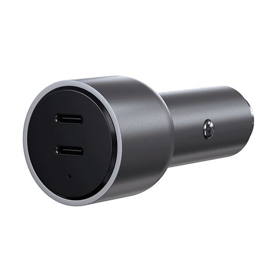 Satechi - 40W Dual USB-C PD Car Charger (space grey) - Image 1