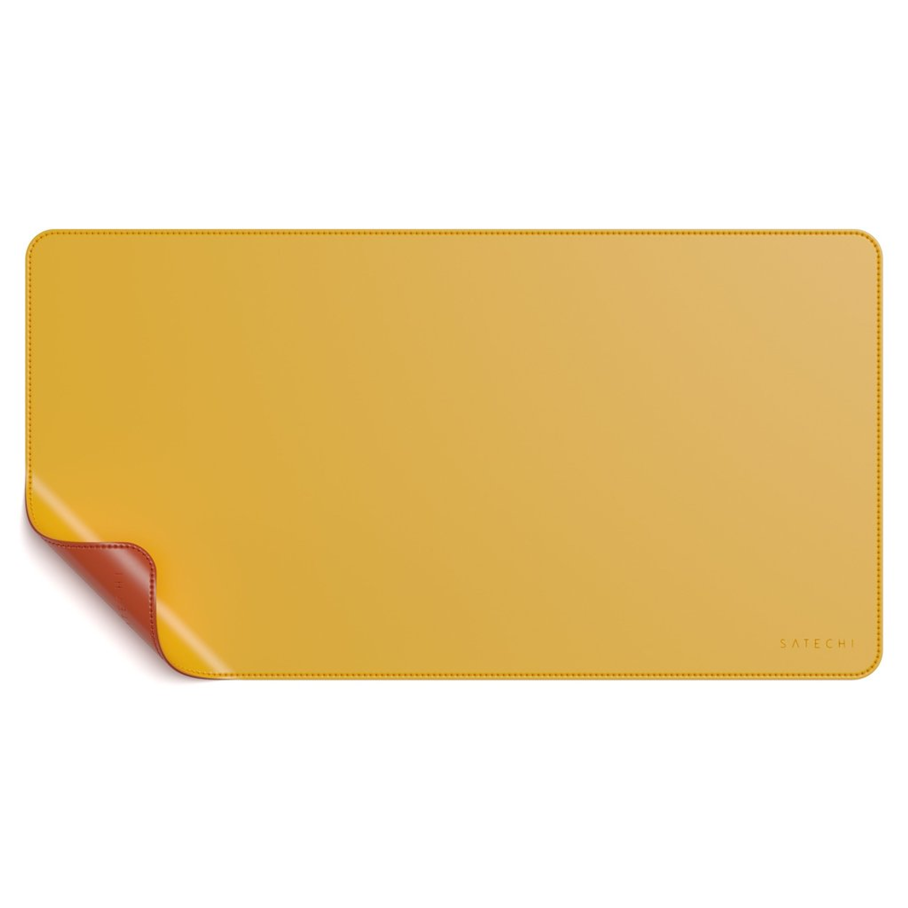 Satechi - Dual Sided Eco-Leather Deskmate (yellow/orange)