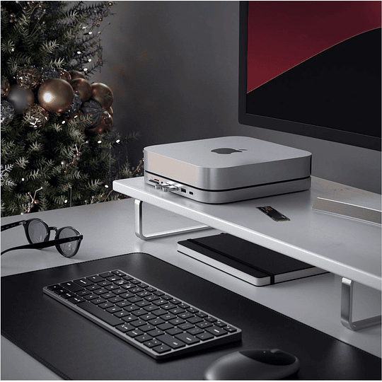 Satechi - Aluminum Stand & Hub for Mac Mini (silver) - Image 6