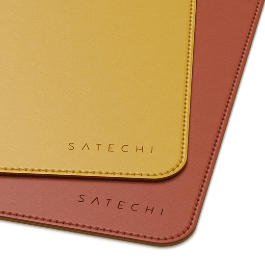 Satechi - Dual Sided Eco-Leather Deskmate (yellow/orange) - Image 5