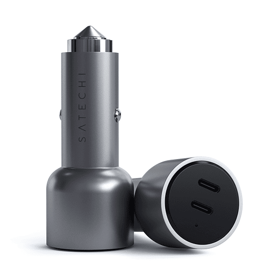 Satechi - 40W Dual USB-C PD Car Charger (space grey) - Image 3