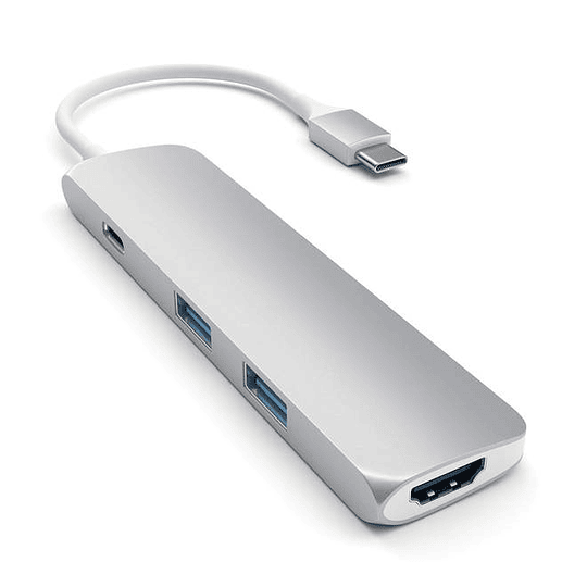 Satechi - USB-C Multiport Slim Adapter (silver) - Image 1