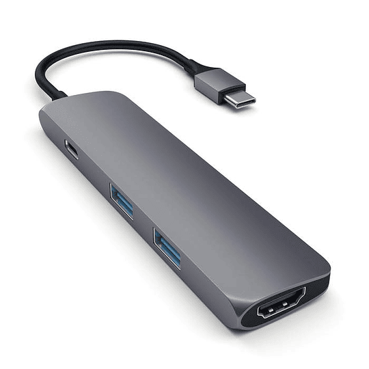 Satechi - USB-C Multiport Slim Adapter (space gray) - Image 1