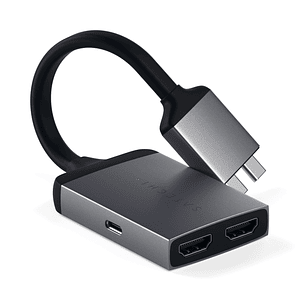 Satechi - USB-C to Dual 4K HDMI Adapter (space gray)