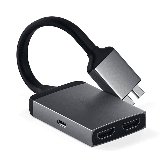 Satechi - USB-C to Dual 4K HDMI Adapter (space gray) - Image 1