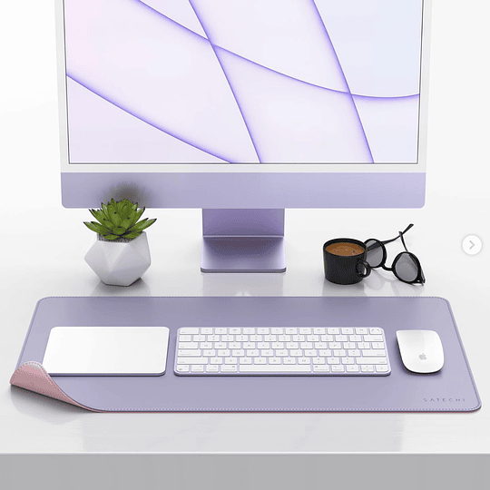 Satechi - Dual Sided Eco-Leather Deskmate (pink/purple) - Image 6