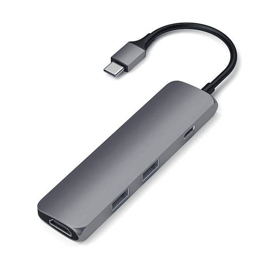 Satechi - USB-C Multiport Slim Adapter (space grey) - Image 4