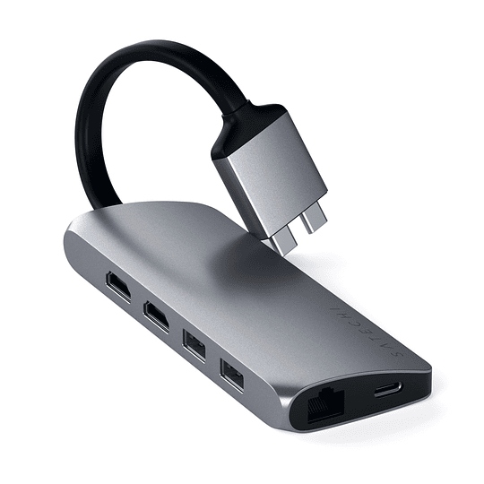 Satechi - USB-C Dual Multimedia Adapter (space gray) - Image 1