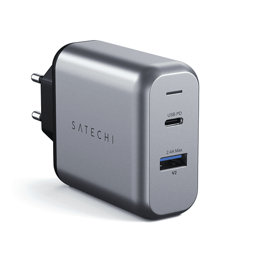 Satechi - 30W Dual-Port Wall Charger EU (space gray) - Image 1