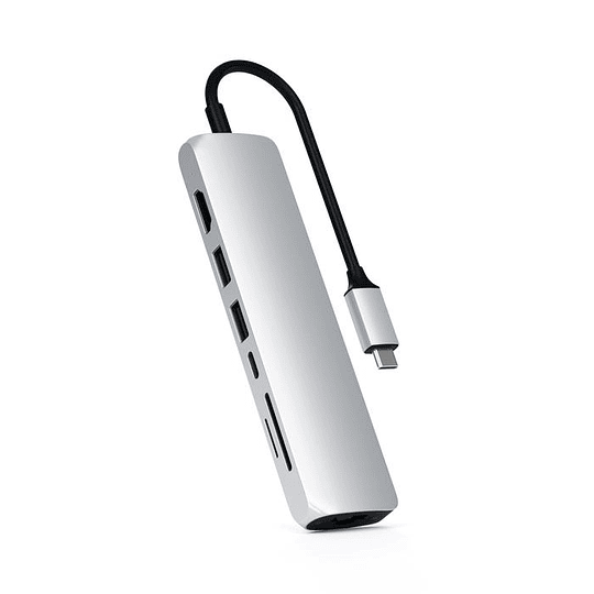 Satechi - USB-C Slim Multiport w/ Ethernet adpt (silver) - Image 3
