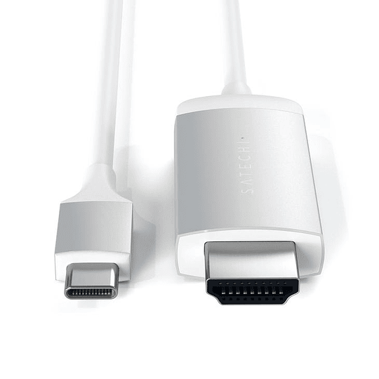 Satechi - USB-C to 4K 60Hz HDMI cable (silver) - Image 1