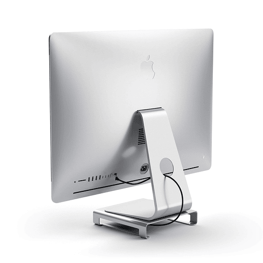 Satechi - Alum. Monitor Stand & Hub for iMac (silver) - Image 3