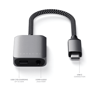 Satechi - USB-C to Audio & PD Adapter     