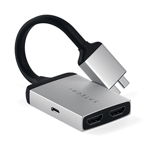 Satechi - USB-C to Dual 4K HDMI Adapter (silver)