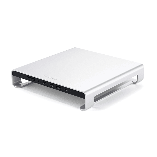Satechi - Alum. Monitor Stand & Hub for iMac (silver) - Image 4