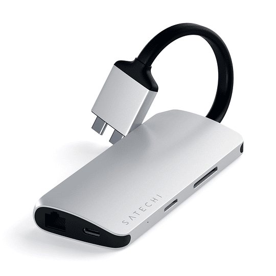 Satechi - USB-C Dual Multimedia Adapter (silver) - Image 2