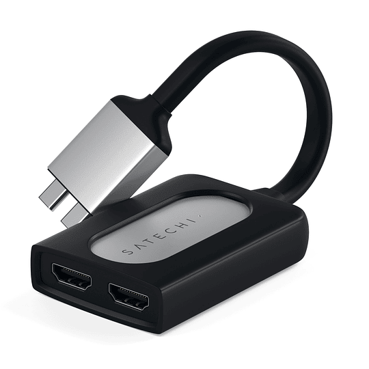 Satechi - USB-C to Dual 4K HDMI Adapter (silver) - Image 2