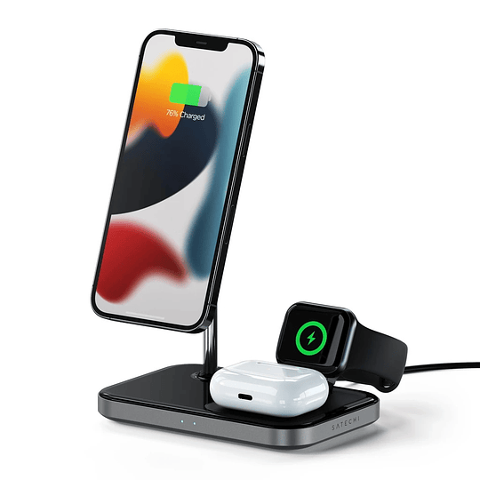 Satechi - 3-in-1 Magnetic Wireless Charging Stand - Image 1