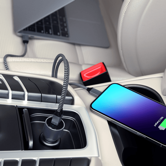 Satechi - 40W Dual USB-C PD Car Charger (space grey) - Image 7