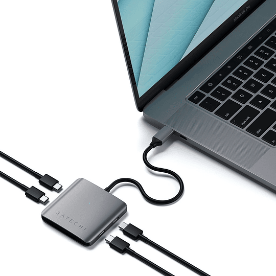 Satechi - 4-Port USB-C Hub (space grey) - Image 5