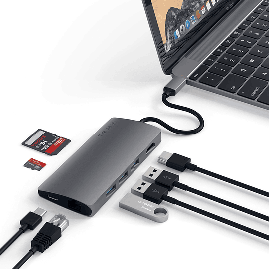 Satechi - USB-C Multiport v2 adapter (space g) - Image 4
