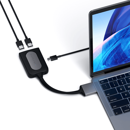 Satechi - USB-C to Dual 4K HDMI Adapter (space grey) - Image 4