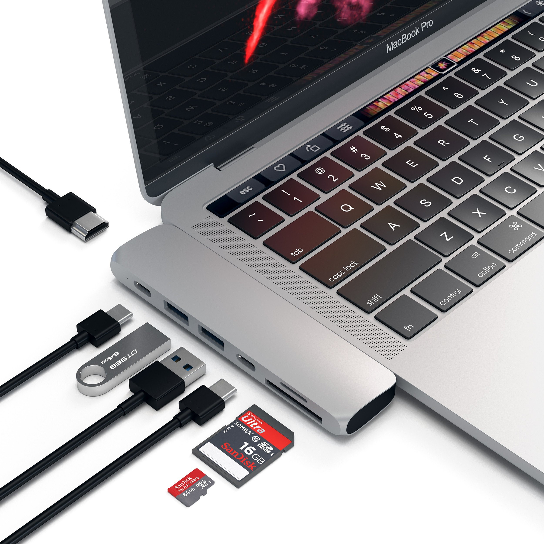 Satechi - USB-C Pro Hub with 4K HDMI (silver)