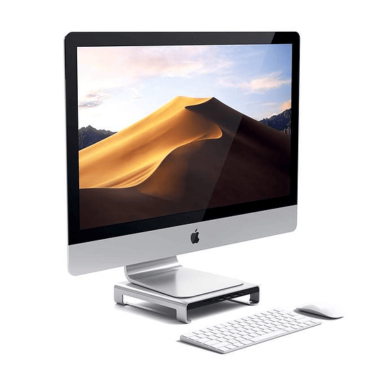 Satechi - Alum. Monitor Stand & Hub for iMac (silver) - Image 6