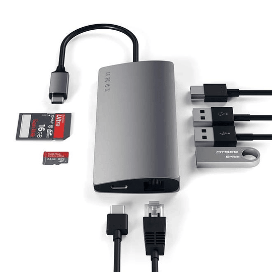 Satechi - USB-C Multiport v2 adapter (space g) - Image 6