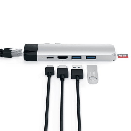 Satechi - USB-C Pro Hub with Ethernet & 4K HDMI (silver) - Image 5