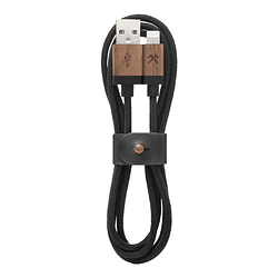 Woodcessories - EcoCable USB-Lightning (walnut/black) 