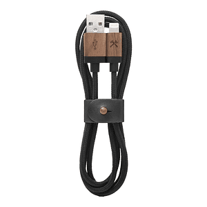 Woodcessories - EcoCable USB-Lightning (walnut/black)