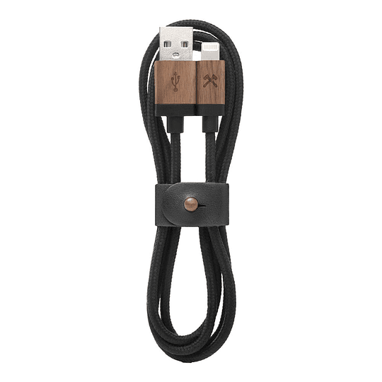 Woodcessories - EcoCable USB-Lightning (walnut/black) - Image 1