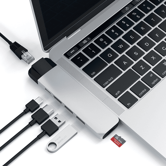 Satechi - USB-C Pro Hub with Ethernet & 4K HDMI (silver) - Image 6