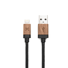 Woodcessories - EcoCable USB-Lightning (walnut/black) 