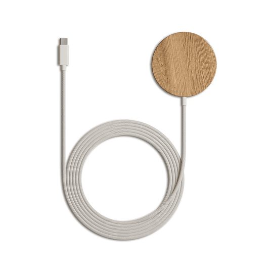 Woodcessories - MagPad Wooden MagSafe Qi charger (oak) - Image 5