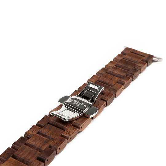 Woodcessories - EcoStrap Watch Band 42/44 (walnut/silver)  - Image 5