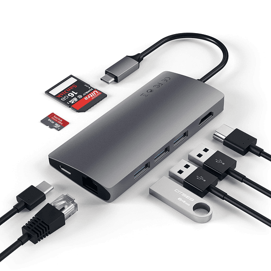 Satechi - USB-C Multiport v2 adapter (space g) - Image 3