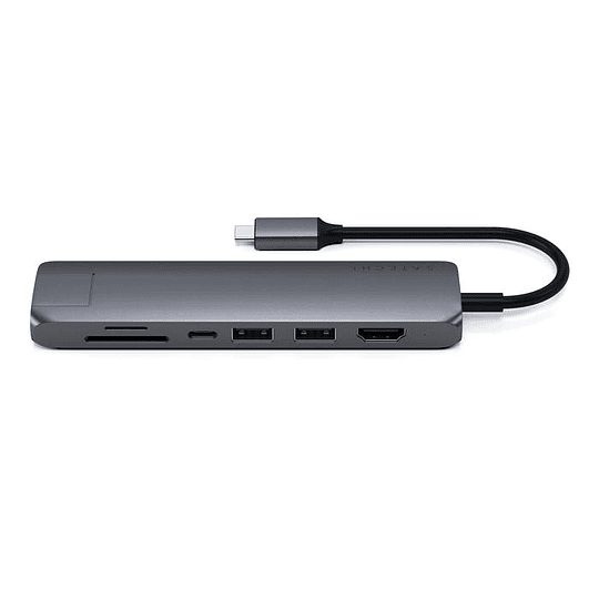 Satechi - USB-C Slim Multiport w/ Ethernet adpt (sp grey) - Image 2