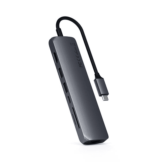 Satechi - USB-C Slim Multiport w/ Ethernet adpt (sp grey) - Image 3