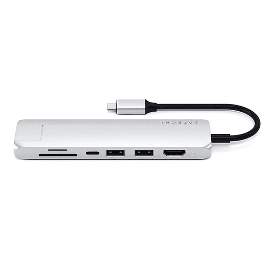 Satechi - USB-C Slim Multiport w/ Ethernet adpt (silver) - Image 2