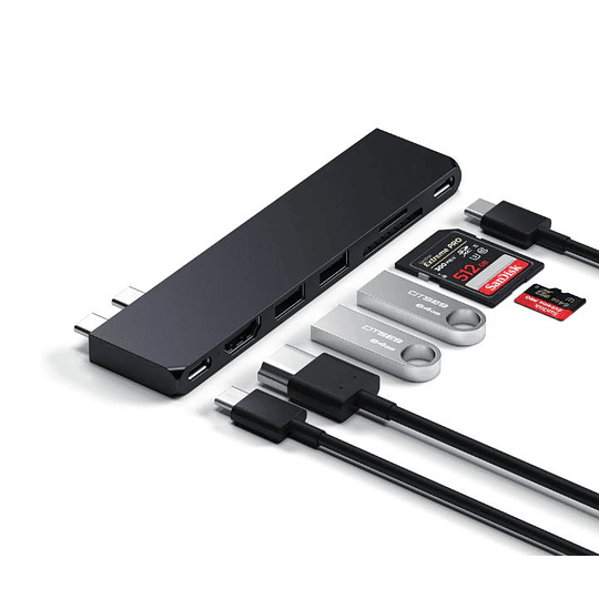 Satechi - USB-C Pro Hub Slim Adapter (midnight black) - Image 4