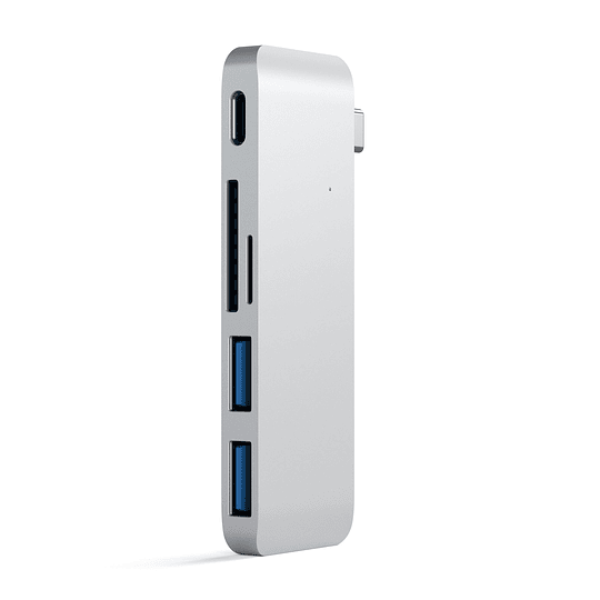 Satechi - USB-C Pass-Through Hub (silver) - Image 1