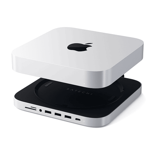 Satechi - Aluminum Stand & Hub for Mac Mini (silver) - Image 4