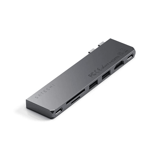 Satechi - USB-C Pro Hub Slim Adapter (space grey) - Image 2